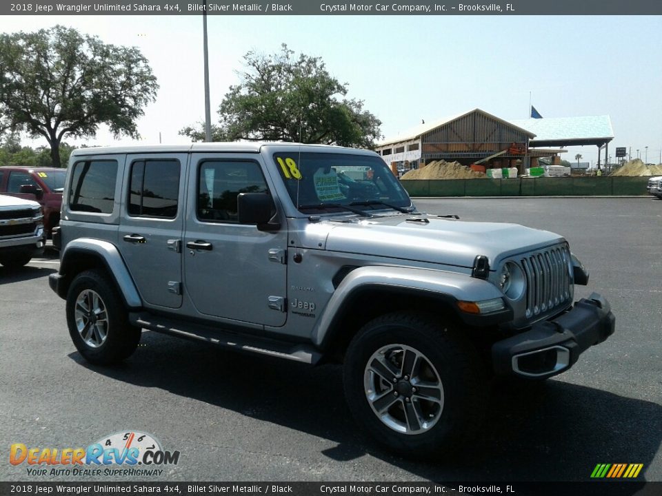 2018 Jeep Wrangler Unlimited Sahara 4x4 Billet Silver Metallic / Black Photo #7