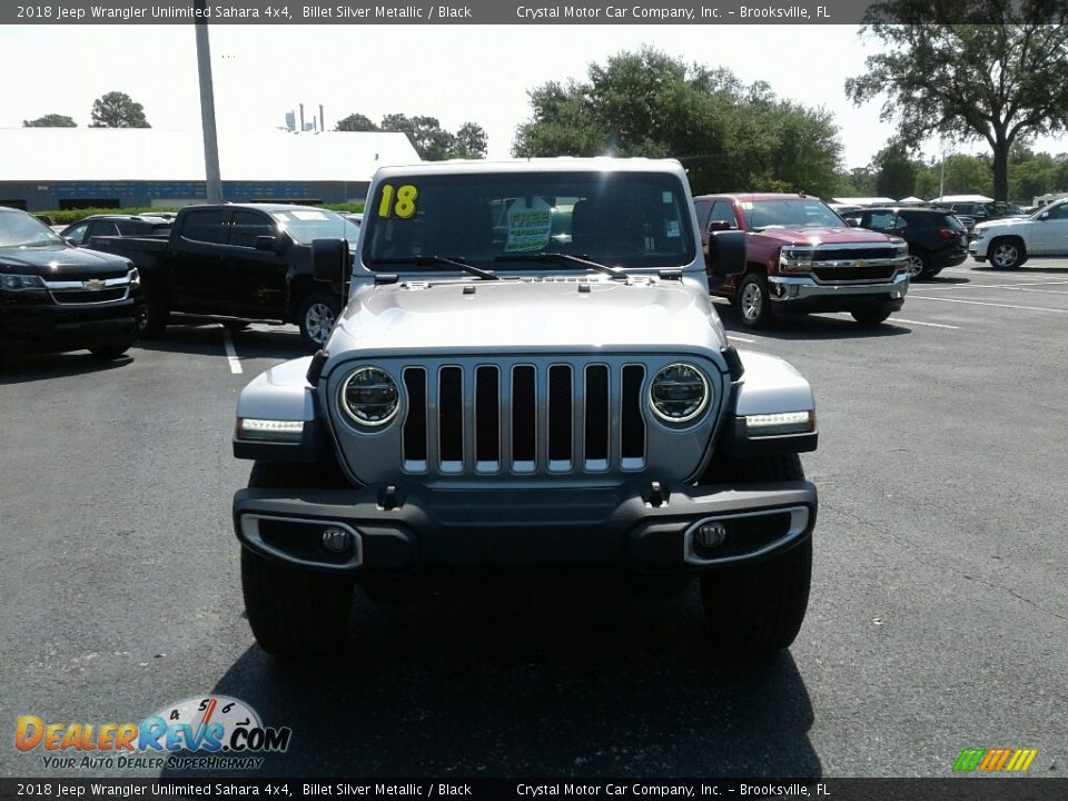 2018 Jeep Wrangler Unlimited Sahara 4x4 Billet Silver Metallic / Black Photo #8