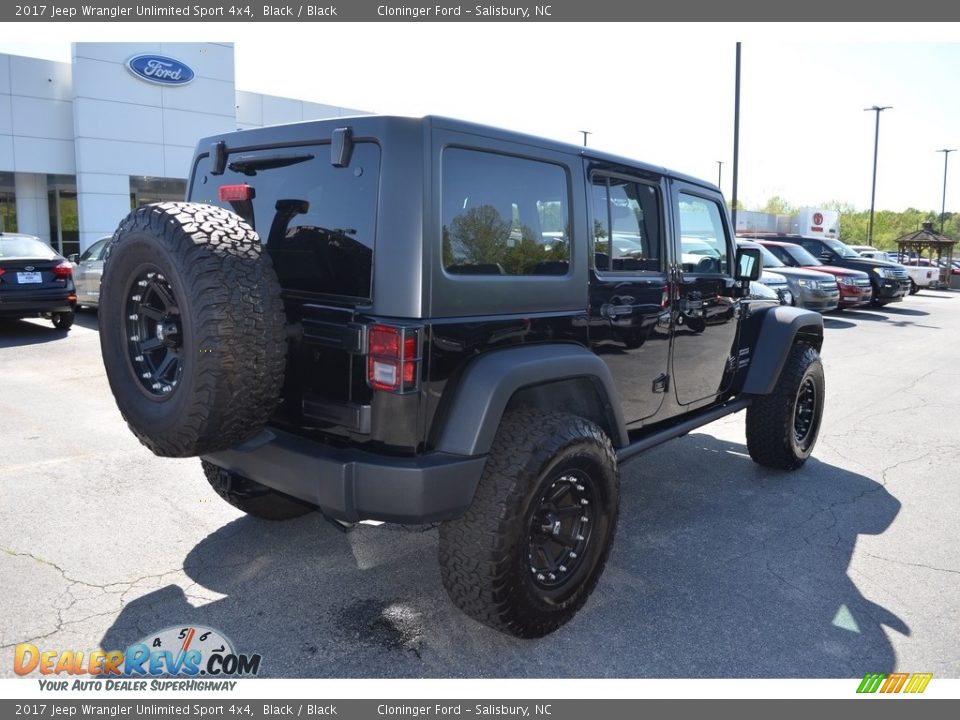 2017 Jeep Wrangler Unlimited Sport 4x4 Black / Black Photo #3