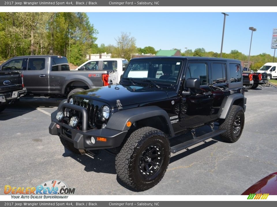 2017 Jeep Wrangler Unlimited Sport 4x4 Black / Black Photo #5