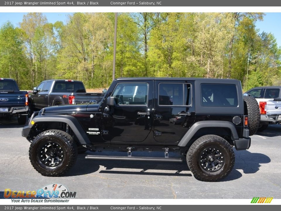 2017 Jeep Wrangler Unlimited Sport 4x4 Black / Black Photo #6