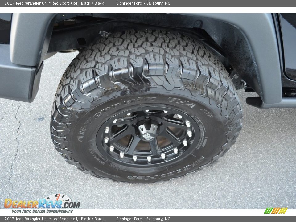2017 Jeep Wrangler Unlimited Sport 4x4 Black / Black Photo #7