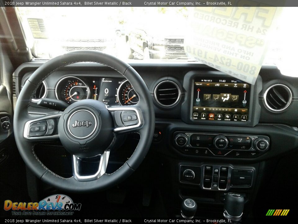 2018 Jeep Wrangler Unlimited Sahara 4x4 Billet Silver Metallic / Black Photo #13