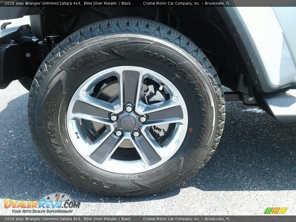 2018 Jeep Wrangler Unlimited Sahara 4x4 Billet Silver Metallic / Black Photo #20