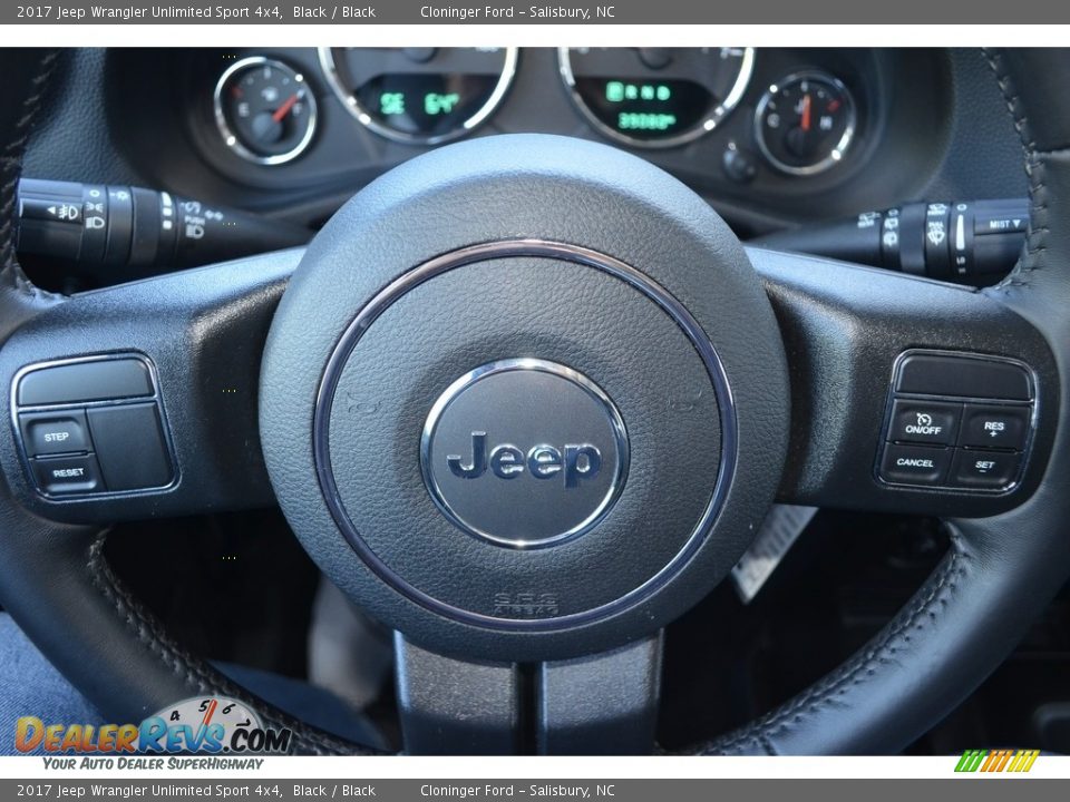 2017 Jeep Wrangler Unlimited Sport 4x4 Black / Black Photo #22