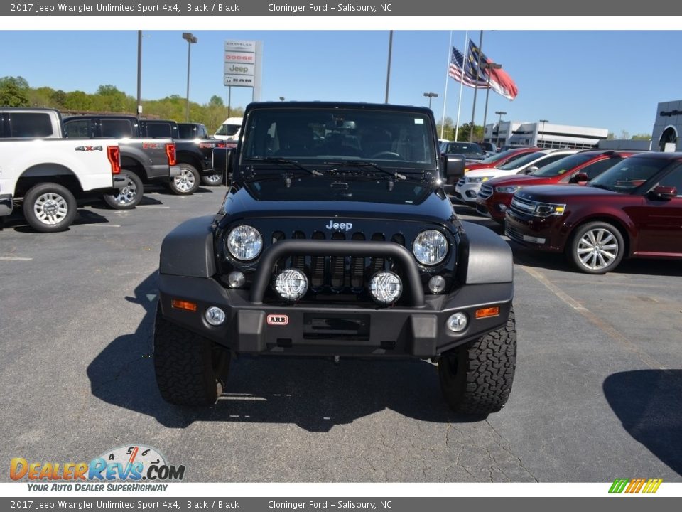 2017 Jeep Wrangler Unlimited Sport 4x4 Black / Black Photo #24