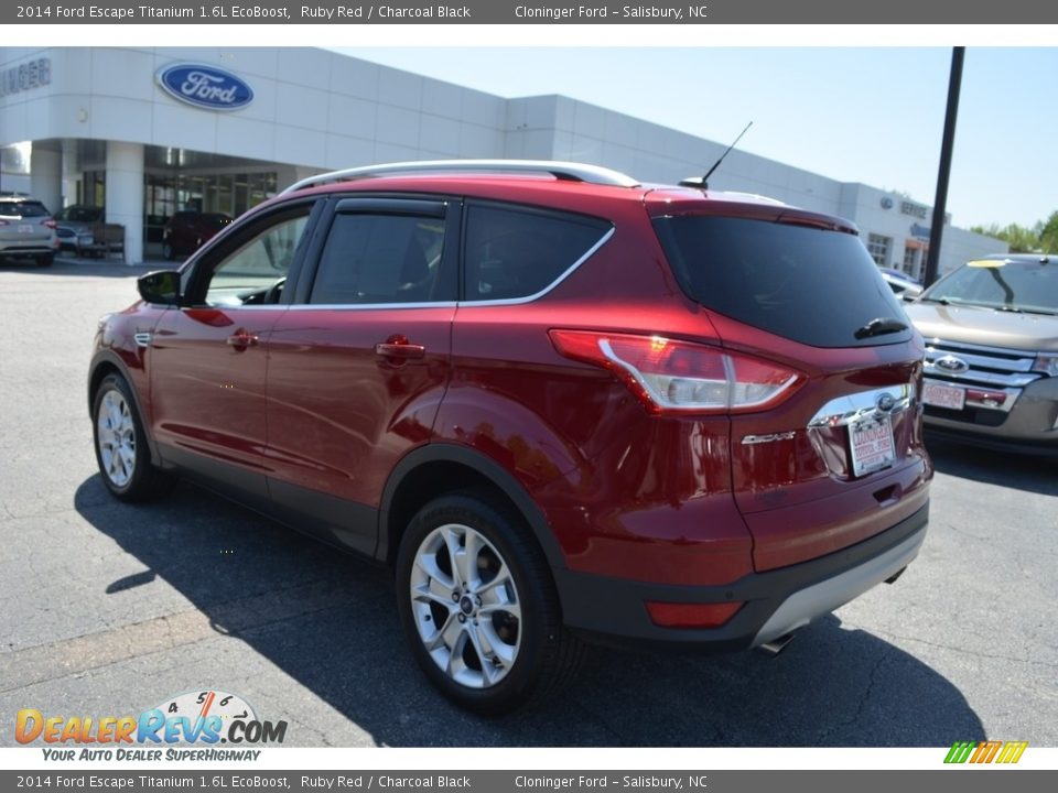 2014 Ford Escape Titanium 1.6L EcoBoost Ruby Red / Charcoal Black Photo #4