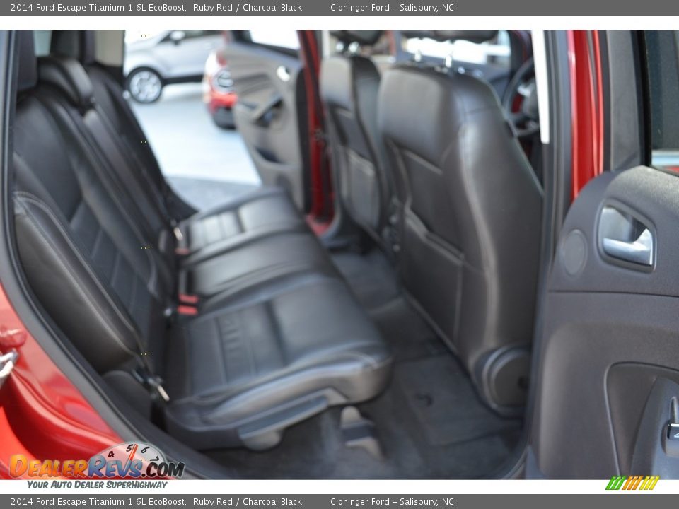 2014 Ford Escape Titanium 1.6L EcoBoost Ruby Red / Charcoal Black Photo #13