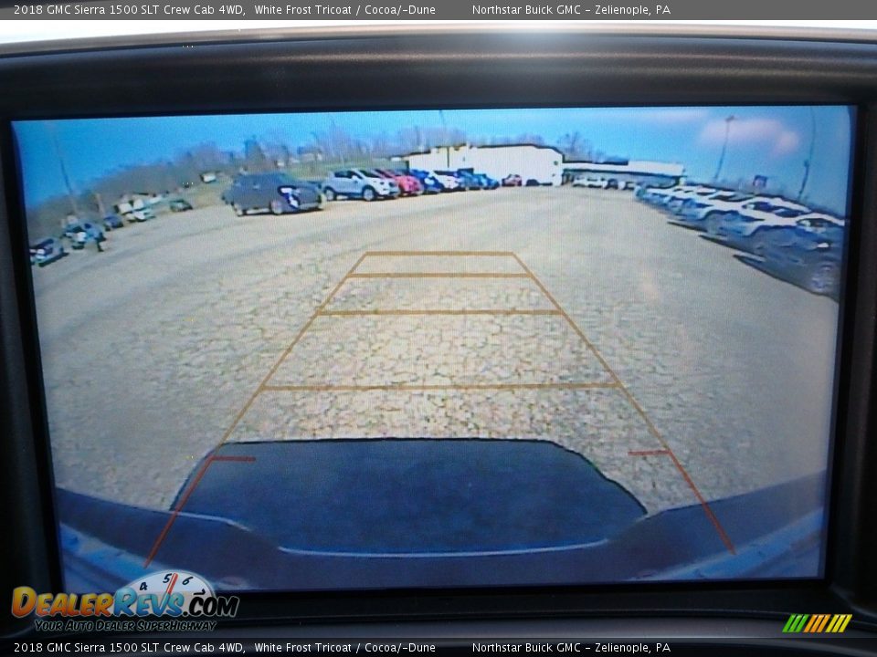 2018 GMC Sierra 1500 SLT Crew Cab 4WD White Frost Tricoat / Cocoa/­Dune Photo #20