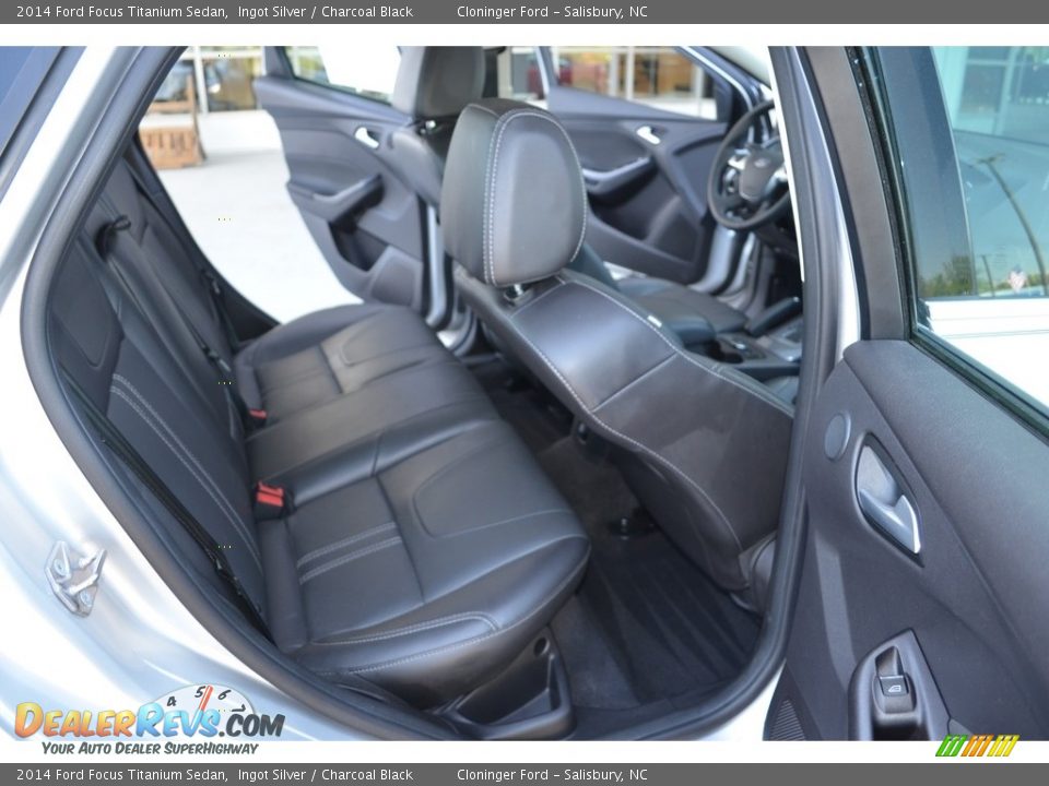 2014 Ford Focus Titanium Sedan Ingot Silver / Charcoal Black Photo #13
