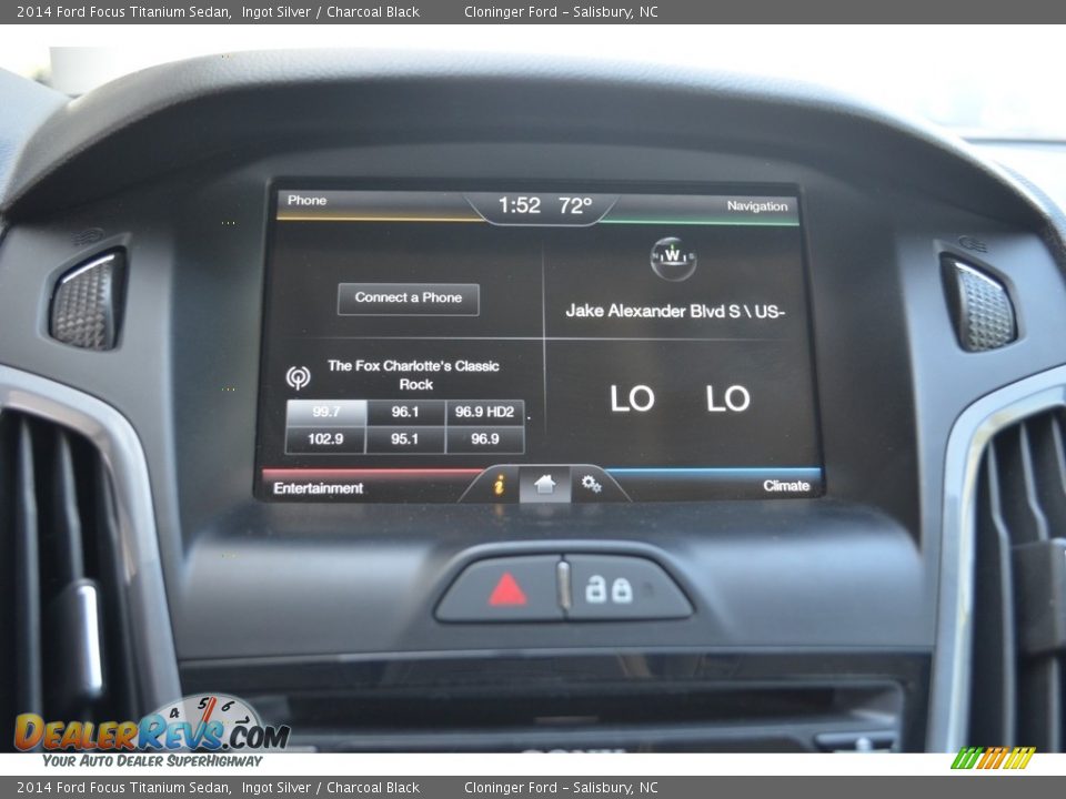 2014 Ford Focus Titanium Sedan Ingot Silver / Charcoal Black Photo #16