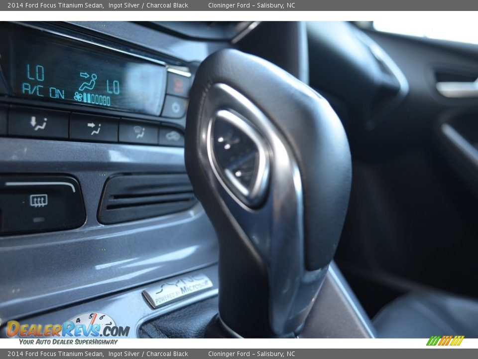 2014 Ford Focus Titanium Sedan Ingot Silver / Charcoal Black Photo #22