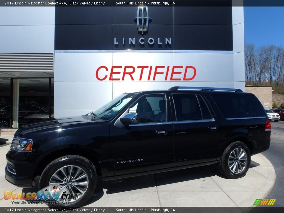 2017 Lincoln Navigator L Select 4x4 Black Velvet / Ebony Photo #1