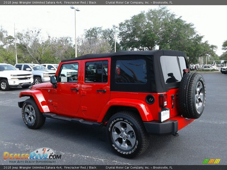 2018 Jeep Wrangler Unlimited Sahara 4x4 Firecracker Red / Black Photo #3