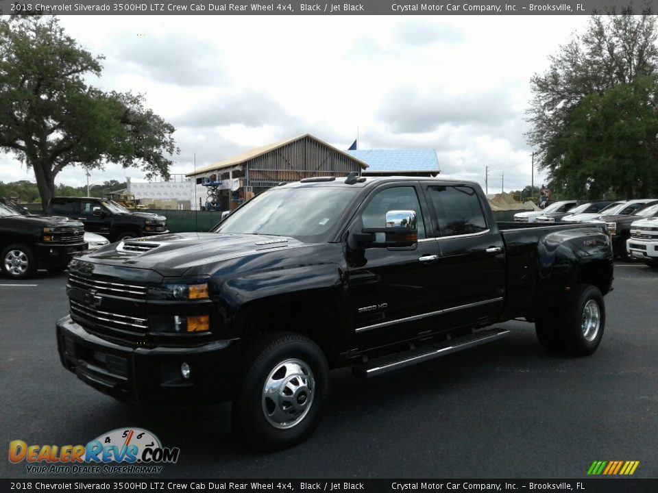 2018 Chevrolet Silverado 3500HD LTZ Crew Cab Dual Rear Wheel 4x4 Black / Jet Black Photo #1