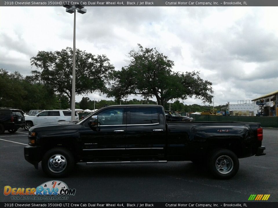 2018 Chevrolet Silverado 3500HD LTZ Crew Cab Dual Rear Wheel 4x4 Black / Jet Black Photo #2