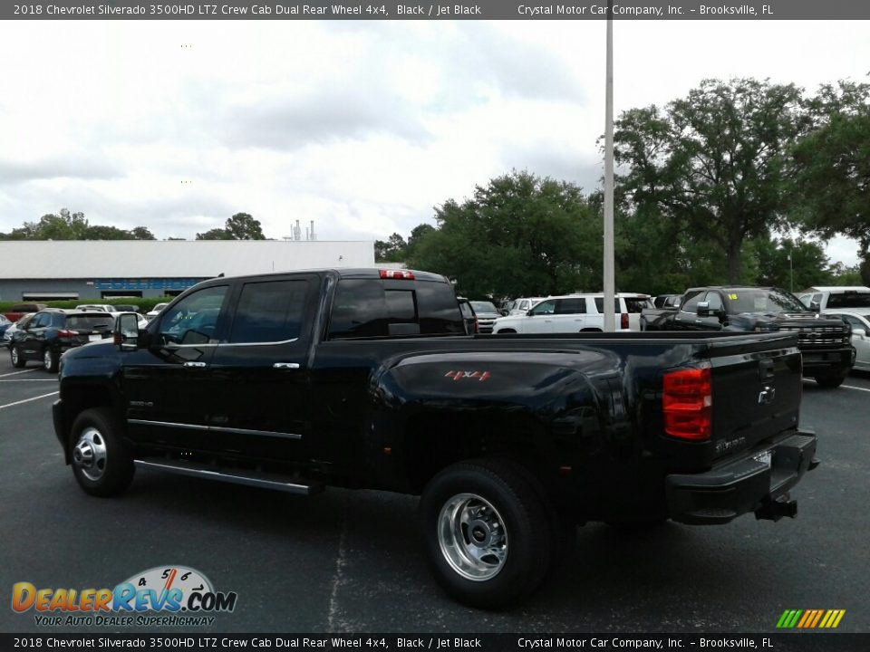 2018 Chevrolet Silverado 3500HD LTZ Crew Cab Dual Rear Wheel 4x4 Black / Jet Black Photo #3
