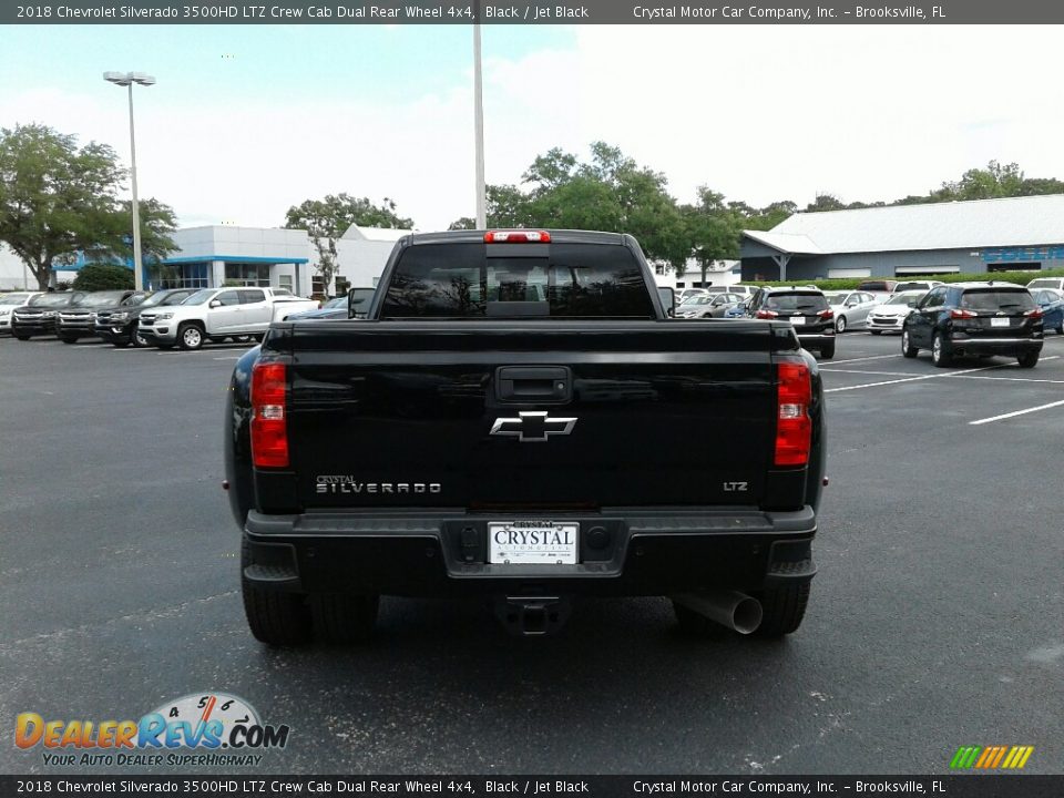 2018 Chevrolet Silverado 3500HD LTZ Crew Cab Dual Rear Wheel 4x4 Black / Jet Black Photo #4
