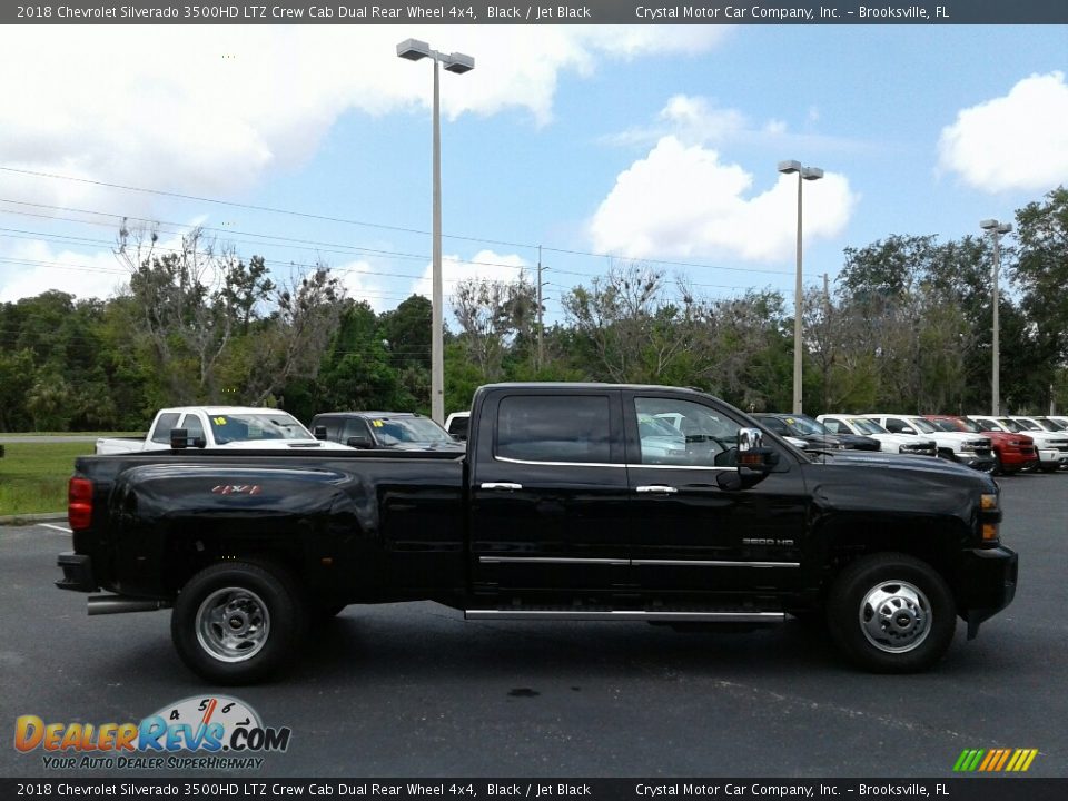 2018 Chevrolet Silverado 3500HD LTZ Crew Cab Dual Rear Wheel 4x4 Black / Jet Black Photo #6