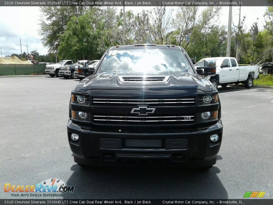 2018 Chevrolet Silverado 3500HD LTZ Crew Cab Dual Rear Wheel 4x4 Black / Jet Black Photo #8