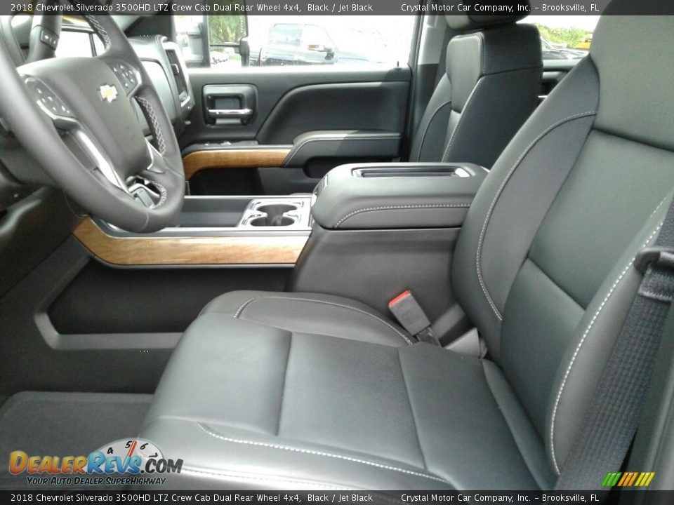 Jet Black Interior - 2018 Chevrolet Silverado 3500HD LTZ Crew Cab Dual Rear Wheel 4x4 Photo #9