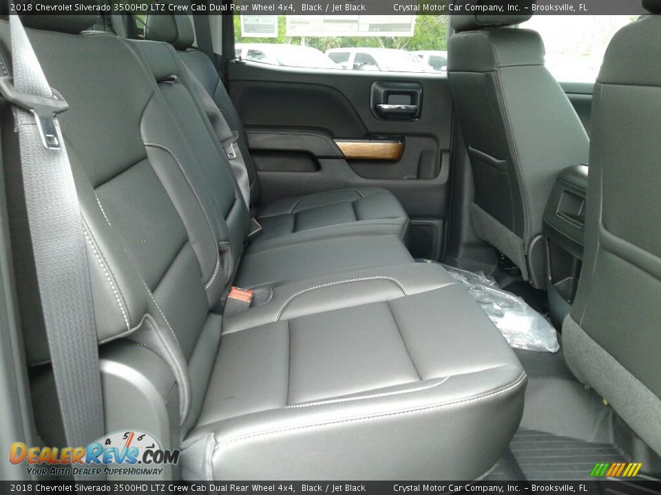 Rear Seat of 2018 Chevrolet Silverado 3500HD LTZ Crew Cab Dual Rear Wheel 4x4 Photo #11