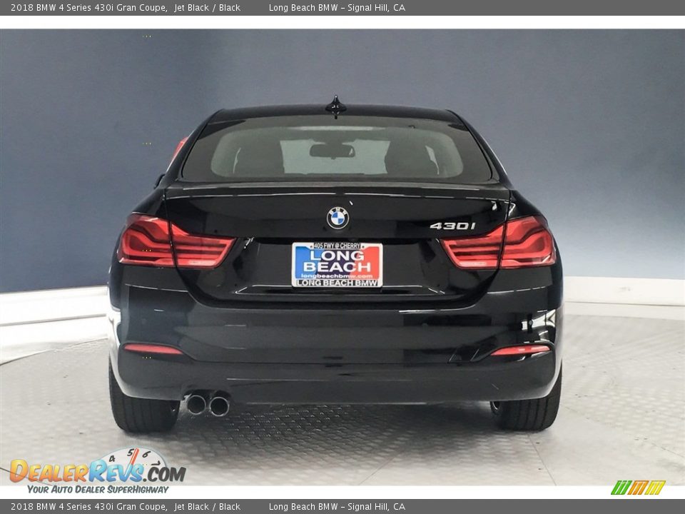 2018 BMW 4 Series 430i Gran Coupe Jet Black / Black Photo #4