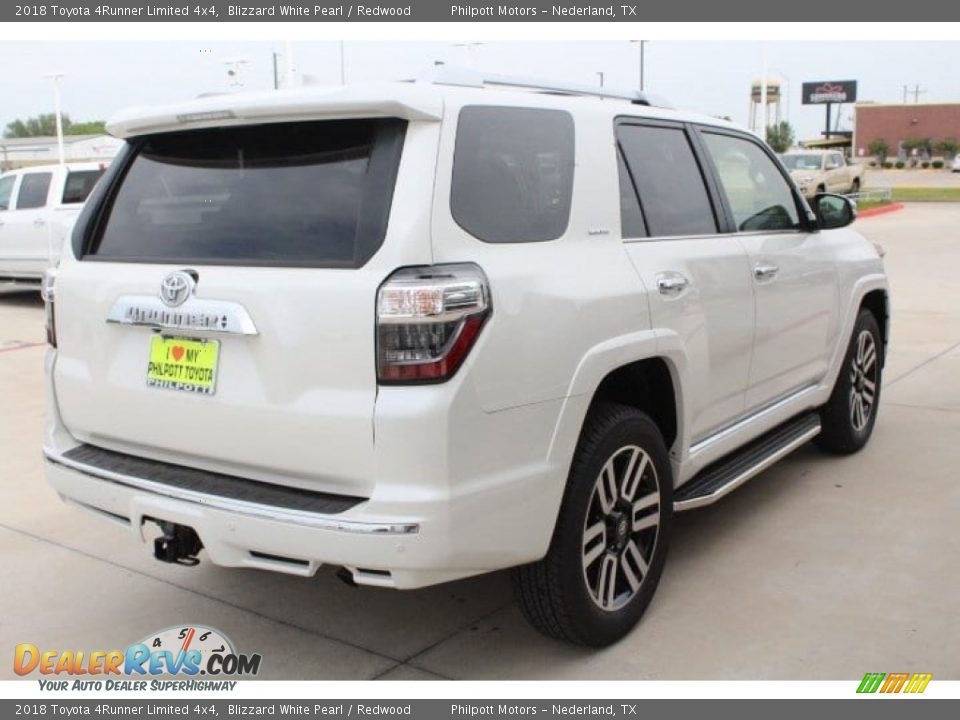 2018 Toyota 4Runner Limited 4x4 Blizzard White Pearl / Redwood Photo #8