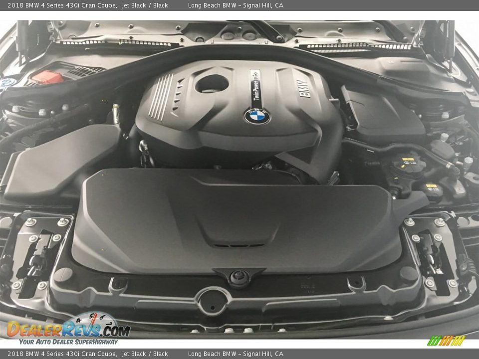 2018 BMW 4 Series 430i Gran Coupe Jet Black / Black Photo #8