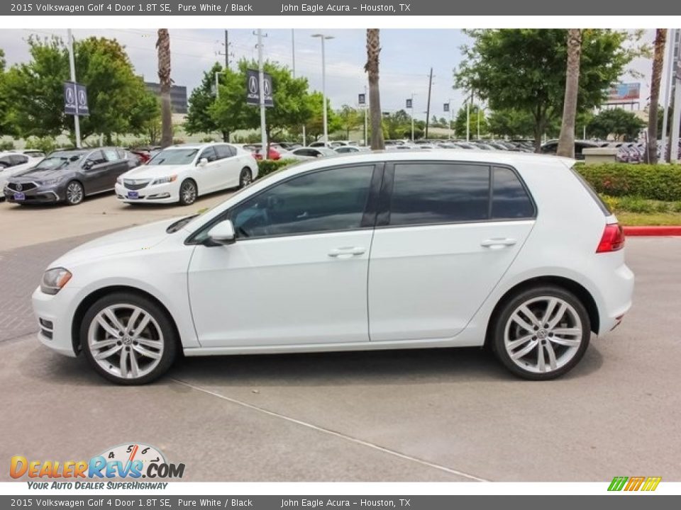 2015 Volkswagen Golf 4 Door 1.8T SE Pure White / Black Photo #4