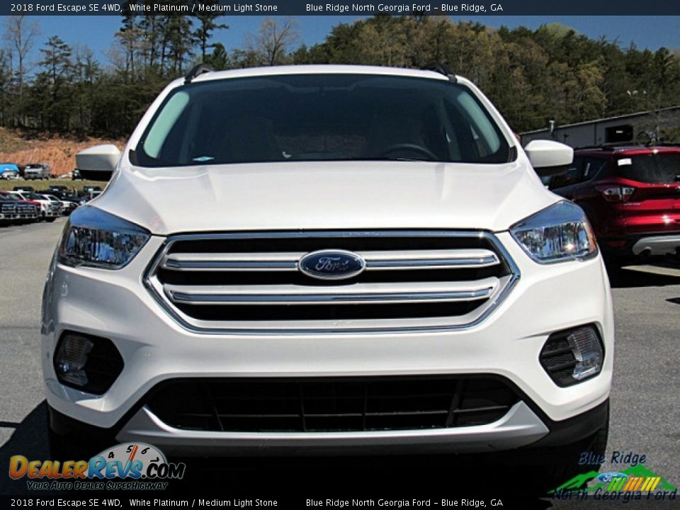 2018 Ford Escape SE 4WD White Platinum / Medium Light Stone Photo #8