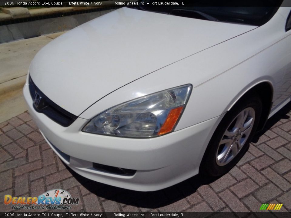 2006 Honda Accord EX-L Coupe Taffeta White / Ivory Photo #25