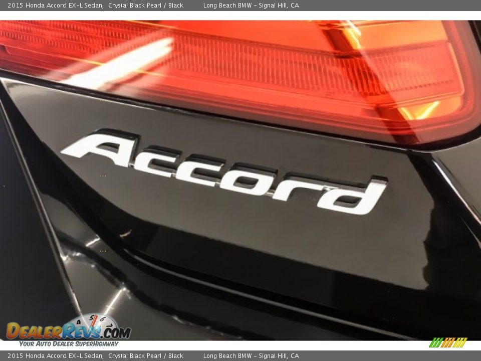 2015 Honda Accord EX-L Sedan Crystal Black Pearl / Black Photo #7