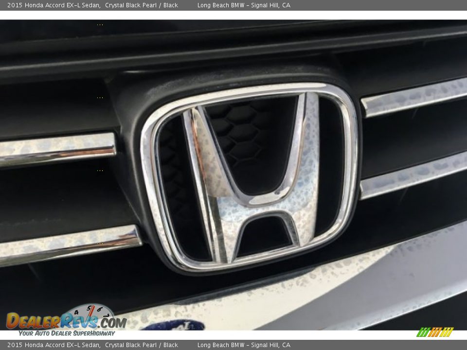 2015 Honda Accord EX-L Sedan Crystal Black Pearl / Black Photo #30