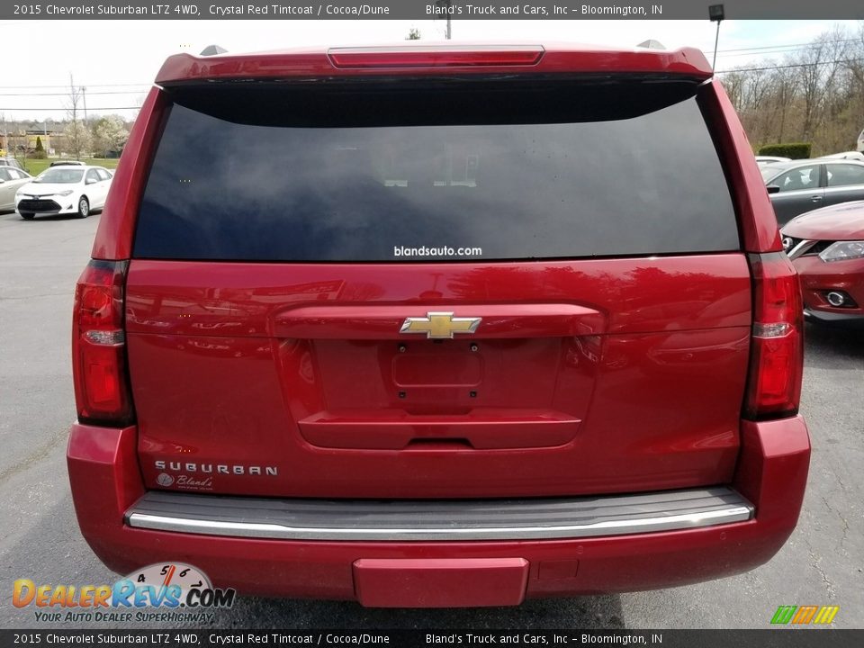 2015 Chevrolet Suburban LTZ 4WD Crystal Red Tintcoat / Cocoa/Dune Photo #4