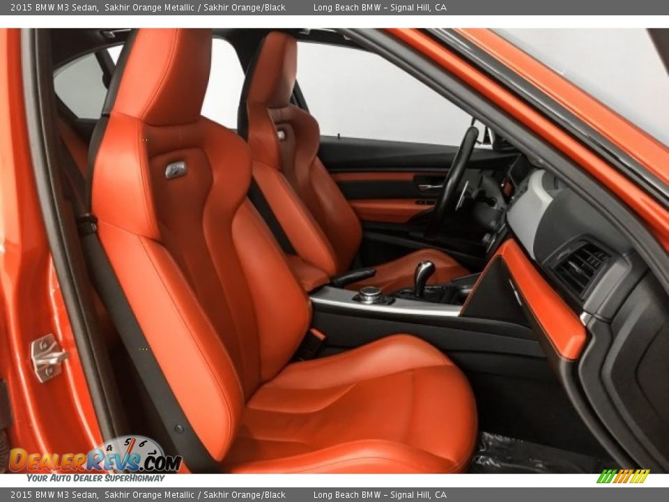 2015 BMW M3 Sedan Sakhir Orange Metallic / Sakhir Orange/Black Photo #6
