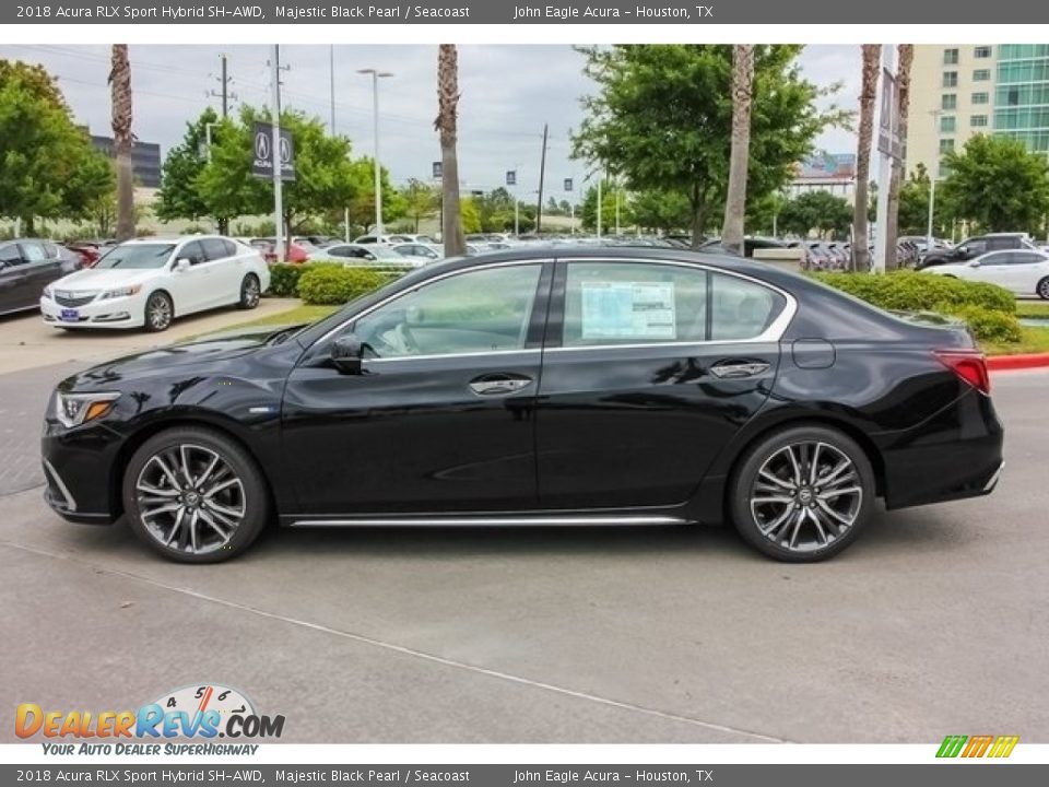 Majestic Black Pearl 2018 Acura RLX Sport Hybrid SH-AWD Photo #4