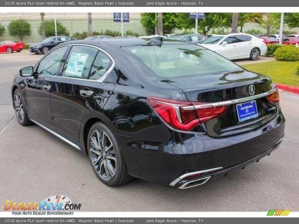 2018 Acura RLX Sport Hybrid SH-AWD Majestic Black Pearl / Seacoast Photo #5