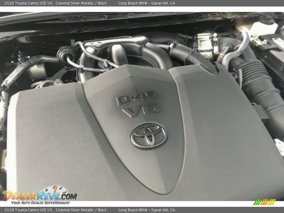 2018 Toyota Camry XSE V6 Celestial Silver Metallic / Black Photo #28