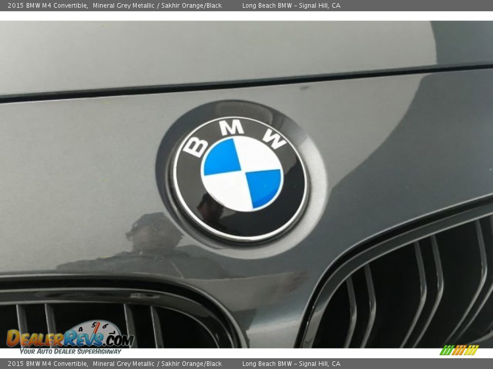 2015 BMW M4 Convertible Mineral Grey Metallic / Sakhir Orange/Black Photo #28