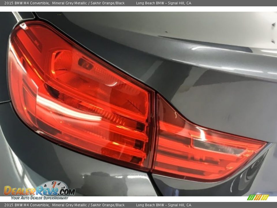 2015 BMW M4 Convertible Mineral Grey Metallic / Sakhir Orange/Black Photo #29