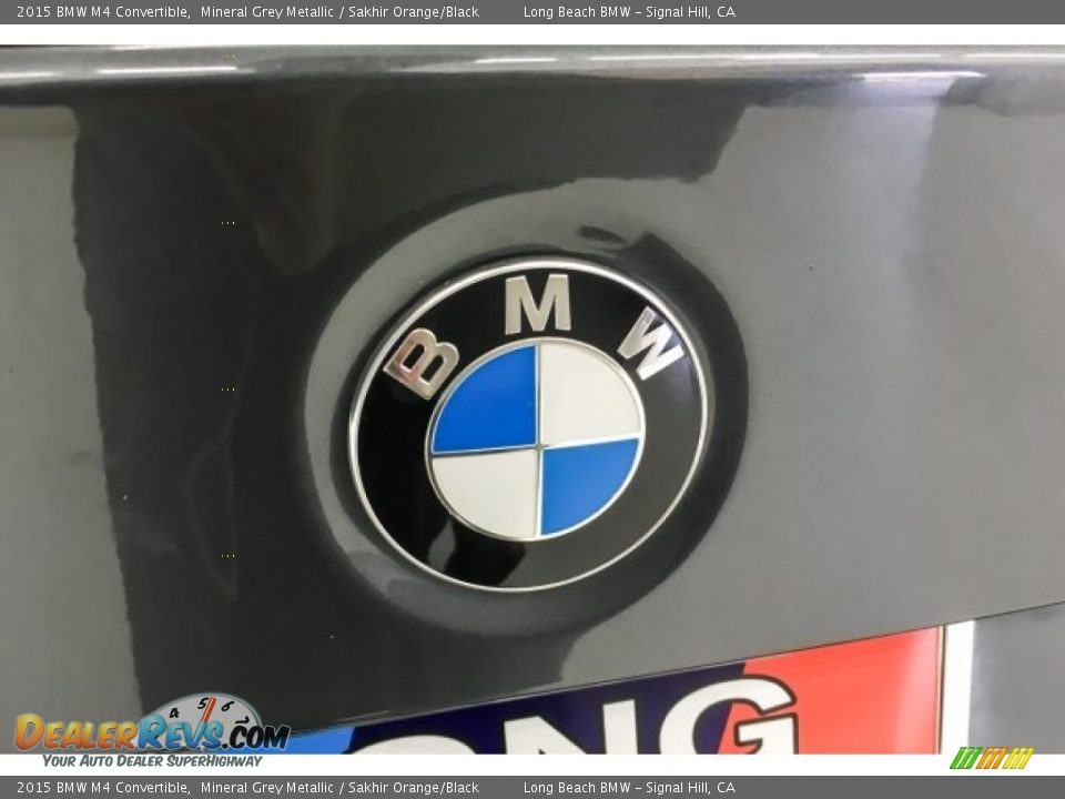 2015 BMW M4 Convertible Mineral Grey Metallic / Sakhir Orange/Black Photo #30
