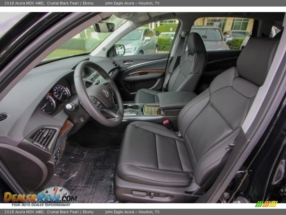 Ebony Interior - 2018 Acura MDX AWD Photo #15