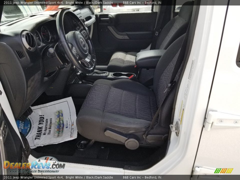 2011 Jeep Wrangler Unlimited Sport 4x4 Bright White / Black/Dark Saddle Photo #23