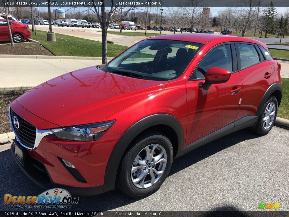 2018 Mazda CX-3 Sport AWD Soul Red Metallic / Black Photo #1
