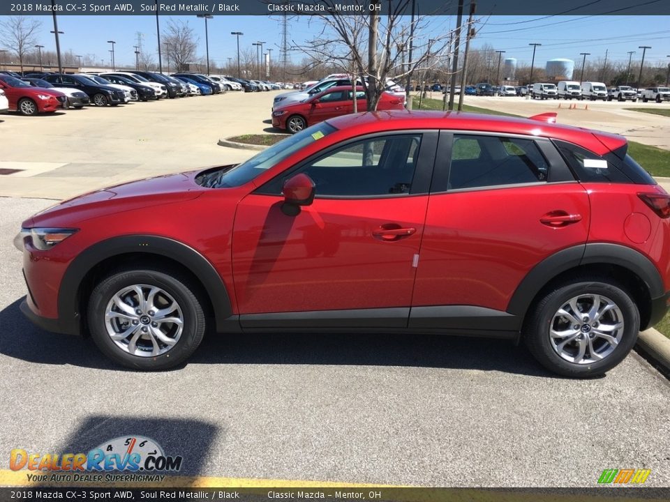 2018 Mazda CX-3 Sport AWD Soul Red Metallic / Black Photo #2