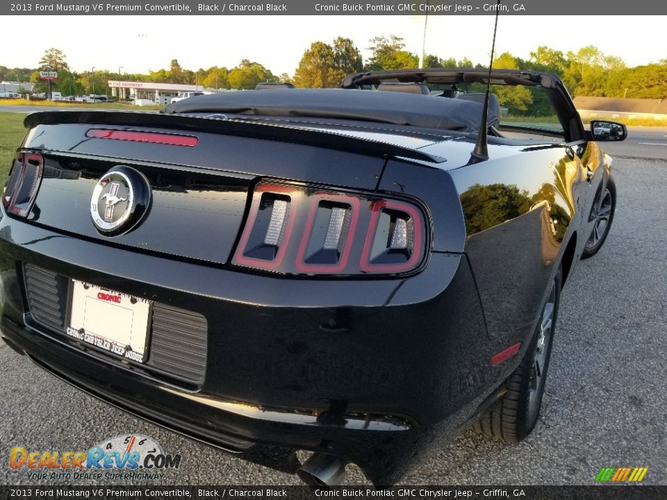 2013 Ford Mustang V6 Premium Convertible Black / Charcoal Black Photo #4