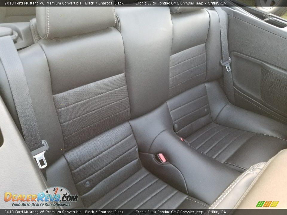 2013 Ford Mustang V6 Premium Convertible Black / Charcoal Black Photo #5