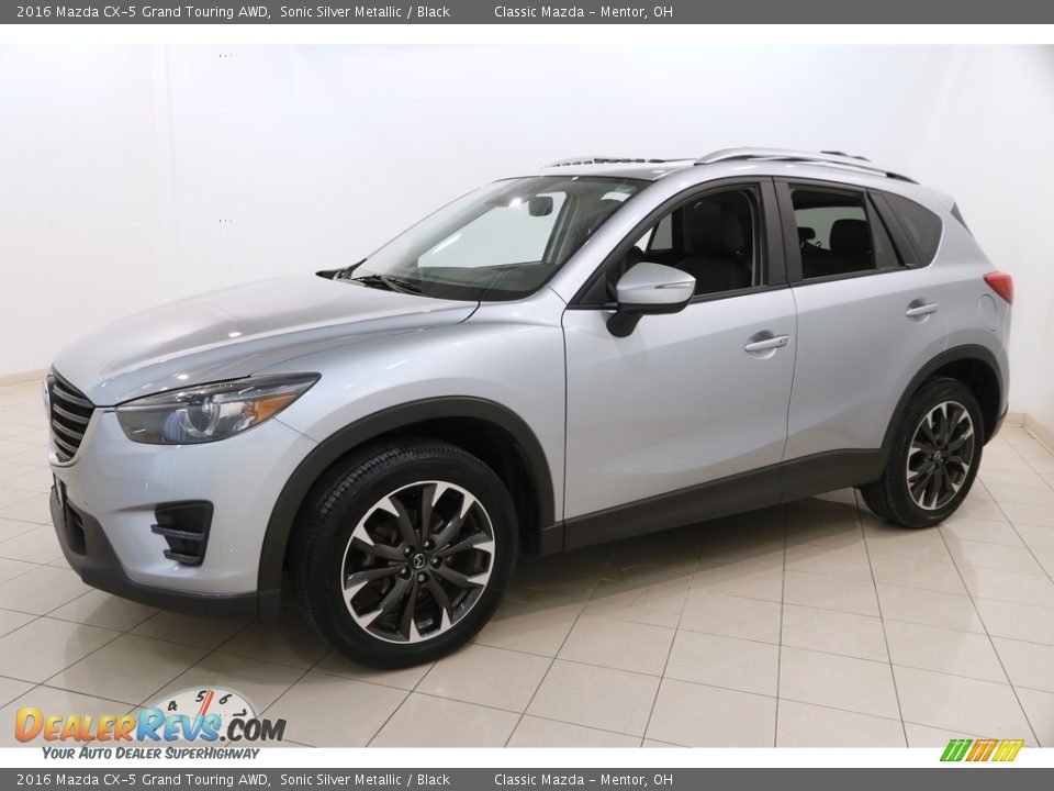 2016 Mazda CX-5 Grand Touring AWD Sonic Silver Metallic / Black Photo #3