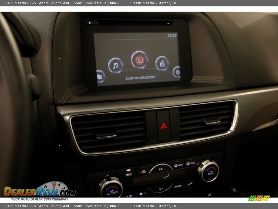 2016 Mazda CX-5 Grand Touring AWD Sonic Silver Metallic / Black Photo #9